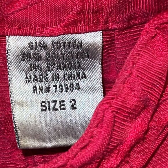 Chico’s Fuchsia High-Neck Blazer – Size 2 (12/14) – Loop Button Closure –RN79984 - Picture 7 of 7